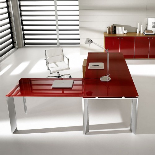 Birou executiv Ideal Form Team, Pratiko Steel Glass